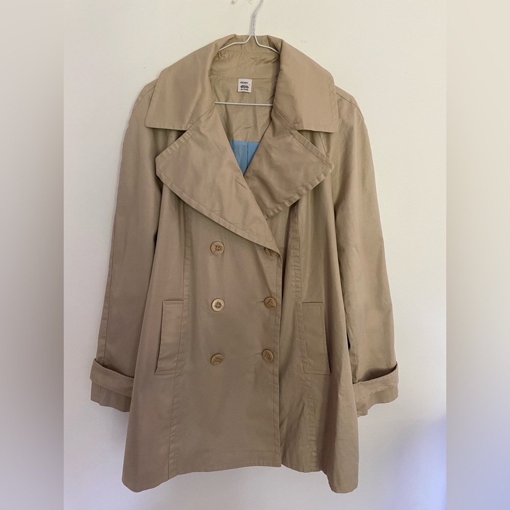 Jockey Beige Double-Breasted Trench Coat